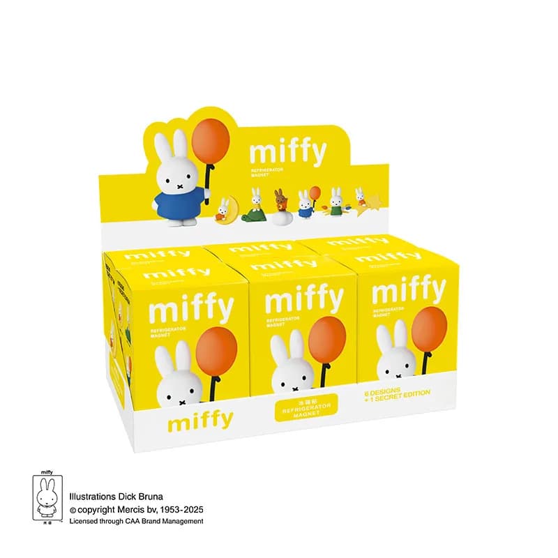 Miffy Rabbit Refrigerator Magnet Balloon Design Series Action Figure Ornaments Figure Doll Model Toys Collect Ornaments