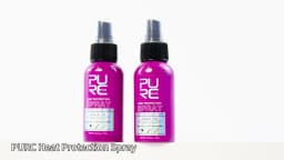 PURC Heat Protectant Spray Coconut Oil Frizz Control & Shine for All Hair Types Thermal Protection up to 470°F Hair Care