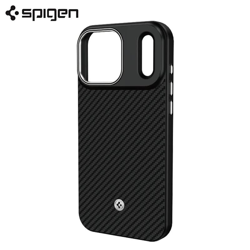 Spigen ENZO ATAMID MagFit For Magsafe Magnetic Case For iPhone Air 16 17 Pro Max Carbon Fiber Pattern Hard Phone Case/Cover