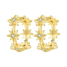 Orstarry S925 Sterling Silver 18k Gold Modern Square Earrings Hoop Earrings For Women Jewelry Trendy Anniversary Gifts