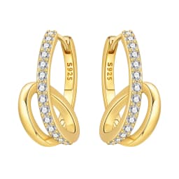 Orstarry S925 Sterling Silver 18k Gold Modern Square Earrings Hoop Earrings For Women Jewelry Trendy Anniversary Gifts
