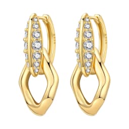 Orstarry S925 Sterling Silver 18k Gold Modern Square Earrings Hoop Earrings For Women Jewelry Trendy Anniversary Gifts