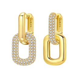 Orstarry S925 Sterling Silver 18k Gold Modern Square Earrings Hoop Earrings For Women Jewelry Trendy Anniversary Gifts