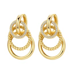 Orstarry S925 Sterling Silver 18k Gold Modern Square Earrings Hoop Earrings For Women Jewelry Trendy Anniversary Gifts