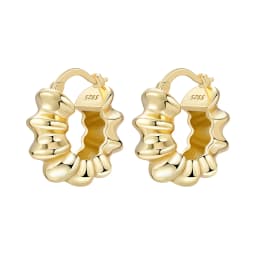 Orstarry S925 Sterling Silver 18k Gold Modern Square Earrings Hoop Earrings For Women Jewelry Trendy Anniversary Gifts