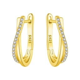 Orstarry S925 Sterling Silver 18k Gold Modern Square Earrings Hoop Earrings For Women Jewelry Trendy Anniversary Gifts