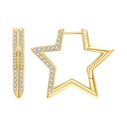 Orstarry S925 Sterling Silver 18k Gold Modern Square Earrings Hoop Earrings For Women Jewelry Trendy Anniversary Gifts
