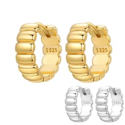 Orstarry S925 Sterling Silver 18k Gold Modern Square Earrings Hoop Earrings For Women Jewelry Trendy Anniversary Gifts