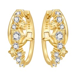 Orstarry S925 Sterling Silver 18k Gold Modern Square Earrings Hoop Earrings For Women Jewelry Trendy Anniversary Gifts