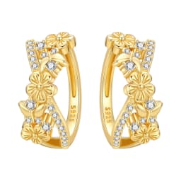 Orstarry S925 Sterling Silver 18k Gold Modern Square Earrings Hoop Earrings For Women Jewelry Trendy Anniversary Gifts