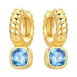 Orstarry S925 Sterling Silver 18k Gold Modern Square Earrings Hoop Earrings For Women Jewelry Trendy Anniversary Gifts