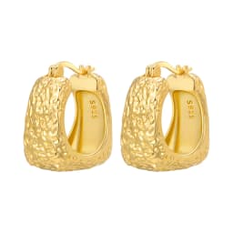 Orstarry S925 Sterling Silver 18k Gold Modern Square Earrings Hoop Earrings For Women Jewelry Trendy Anniversary Gifts