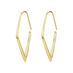 Orstarry S925 Sterling Silver 18k Gold Modern Square Earrings Hoop Earrings For Women Jewelry Trendy Anniversary Gifts