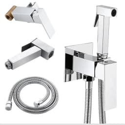 ALENARTWATER Bathroom Black Bidet Faucet Shower Tap Cold Hot Water Mixer Crane Sprayer Head Tap Toilet Faucets