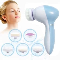 Electric 5 IN 1 Electric Facial Cleaner Brush Wash Machine Spa Skin Care Massage Blackhead Cleaning Facial Cleanser Tools