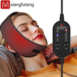 Electric Heating Pad with 3 Heat and Time Settings for Face Jaw Chin Wisdom Face Heating Wrap for TMJ Jaw Relief