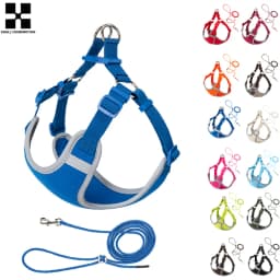 Cat Dog Harness Leash Set for Small Medium Dog Adjustable Pet Harness Reflective Breathable Outdoor Walking Pet Accessories