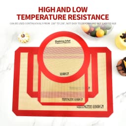 1Pcs Silicone Baking Mat for Kitchen Rolling Kneading Oven Mat Heat Resistant Non-Stick Board for Baking