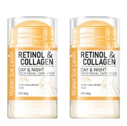 Retinol & Collagen Neck Facial Care Stick with Hyaluronic Acid, Deeply Moisturizes and Firms Skin Day & Night