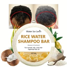 Organic Rice Shampoo Soap Bar Oil Free Conditioning Soap Rice Water Protein Nourishing Anti-loss Hair Hair Growth Soap Bar 60g
