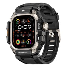 Rugged Band with Case for Apple Watch 49mm 46mm 44mm 45mm, Shockproof Bumper Strap for iWatch SE Ultra/3/2 Series 11 10 9 8 7 6