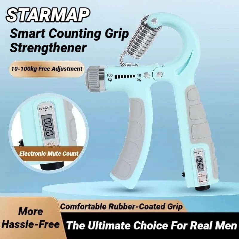 With Counter Wrist Forearm And Exerciser For Muscle Building Strength 10-100Kg Adjustable Hand Grip Strengthener Trainer