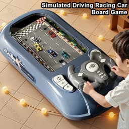 Children's Steering Wheel Driving Toys Vehicle Electronic Simulation Racing Adventure Game Kid Toys Cool Interactive Xmas Gifts