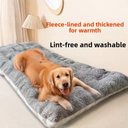 Large Plush Dog Bed Sofa Thickened Super Soft Polyester Pet Mat Dog Crate Mat Bed For Small Medium Large Dog Bed