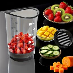 Multifunctional Stainless Steel Slicer Dicer, Fruit Vegetable Strawberry Cutter