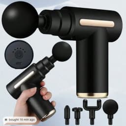 2026Portable Muscle Massage Gun For Body Massage, With Led Touch Screen, Speed Adjustment,, And 4 Replaceable，Rechargeable