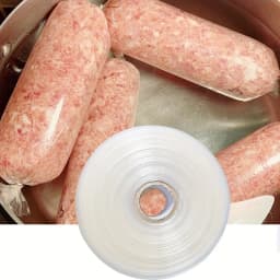 1/3/5/10 Meter Wide 50mm Diameter 32mm High Temperature Resistant Transparent Color Plastic Packaging Sausage Casing Making Tool