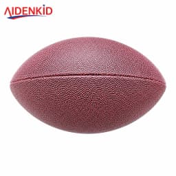 AIDENKID Size 9 American Football PU Leather Official Size Outdoor Training Match Ball for Adults
