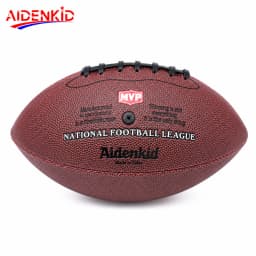 AIDENKID Size 9 American Football PU Leather Official Size Outdoor Training Match Ball for Adults