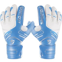 Sportout Youth&Adult Goalie Goalkeeper Gloves,Strong Grip for The Toughest Saves, with Fingerave& 4+3MM Latex