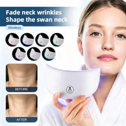 Neck LED Mask 7 Colors Photon Anti-Wrinkle Skin Brightening Neck Beauty Mask Skin Tightening Lifting Neck Daily Beauty Care