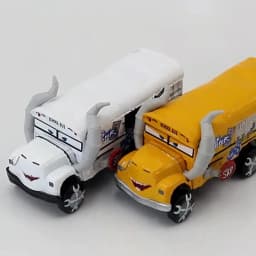 Cars Toy The Thunder Hollow Speedway Racer Crazy Miss Fritter School Bus Metal Diecasting Toy Car Model Children's Birthday Gift