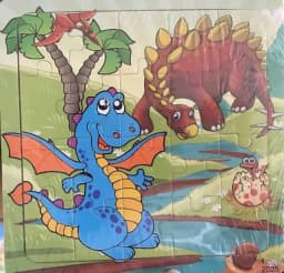 20Piece 3D Wooden Puzzle Cartoon Animal Vehicle Cognitive Jigsaw Puzzle Early Learning Educational Puzzle Toys for Children