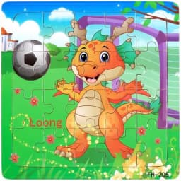 20Piece 3D Wooden Puzzle Cartoon Animal Vehicle Cognitive Jigsaw Puzzle Early Learning Educational Puzzle Toys for Children