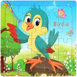 20Piece 3D Wooden Puzzle Cartoon Animal Vehicle Cognitive Jigsaw Puzzle Early Learning Educational Puzzle Toys for Children