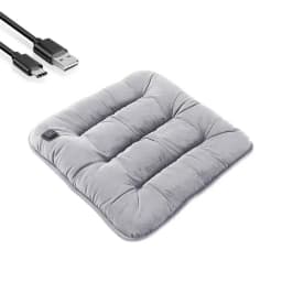 Car Heated Seat Cushion Winter Plush Seat Cushion Quick-Heating For Car, Home, 12V USB Electric Heating Single Pad