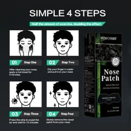 Alcohol-Free Nose Cleaning Patches – Gentle Nose Strips for Pore Cleansing, Exfoliating & Oil Control, Fragrance-Free Non-Irrita