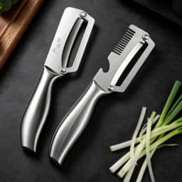 Stainless Steel Peeler Kitchen Sharp Fruit Vegetable Peeler Non-slip Handle Comfortable Grip Easy To Operate for Home Daily Use