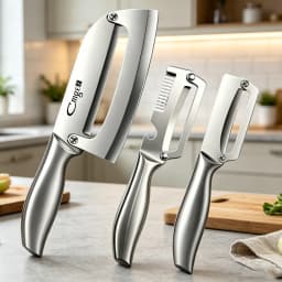 Stainless Steel Peeler 1/3pcs Flat Edge Peeler Potato Kitchen Peeler Slicer Knife Watermelon/Melon Grater Kitchen Accessories