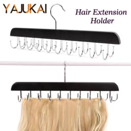 1Pcs Double-Sided Hanging Hair Racks Organizers And Storage For Hair Styling Display & Storage Wig Stand Hair Extension Holder