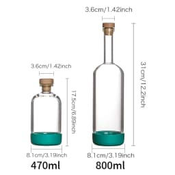 Inmeet Creative Bubble Wine Bottle/Bar Juice Bottle/Cocktail Bottle/Oil Bottle With Scale Bartender Supplies