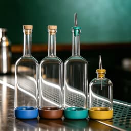 Inmeet Creative Bubble Wine Bottle/Bar Juice Bottle/Cocktail Bottle/Oil Bottle With Scale Bartender Supplies