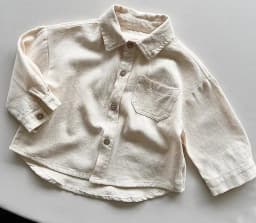 2026 Autumn New Children Long Sleeve Shirts Solid Color Tops Toddler Boys Girls Cotton Clothes Kids Turn-down Collar Shirts