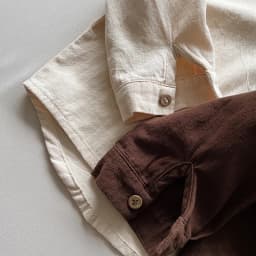 2026 Autumn New Children Long Sleeve Shirts Solid Color Tops Toddler Boys Girls Cotton Clothes Kids Turn-down Collar Shirts