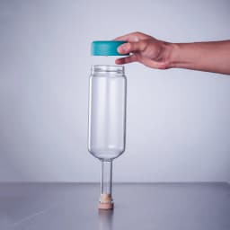 Inmeet Creative Bubble wine Bottle/Bar Juice Bottle/Cocktail Bottle/Oil Bottle With scale Bartender Supplies 800ML 1PCS