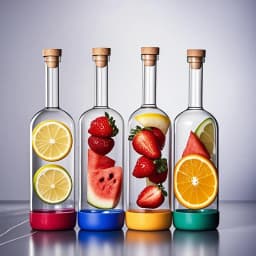 Inmeet Creative Bubble wine Bottle/Bar Juice Bottle/Cocktail Bottle/Oil Bottle With scale Bartender Supplies 800ML 1PCS
